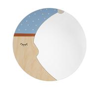 Bloomingville Espejo Moony Ø40 cm Nature moon