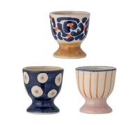 Bloomingville Huevera Eviaya 3 piezas Azul-multi