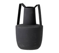 Bloomingville Jarrón de metal con asas Bloomingville 20.5 cm negro