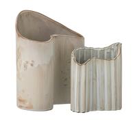 Bloomingville Jarrón Henaj 2 piezas marrón-beige