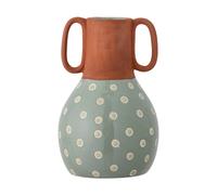 Bloomingville Jarrón Hercule 20 cm Verde-marrón