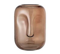 Bloomingville Jarrón marrón, Cristal