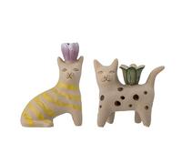BLOOMINGVILLE - Juego de 2 candelabros Granny Cat (82058194)