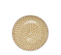 Bloomingville Juego de 4 platos Susie, lila, rosa, rojo, ocre, cerámica, juego de 4