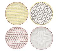 Bloomingville Juego de 4 platos Susie, multicolor
