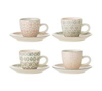 BLOOMINGVILLE Juego de 4 Tazas para expreso Ccile