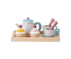 Bloomingville Juego de té de juguete Gentrim Grey