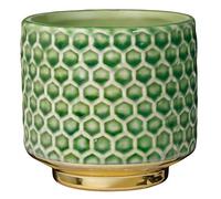Bloomingville - Maceta Decorativa (10 cm, diámetro de 10 cm), Color Verde, cerámica