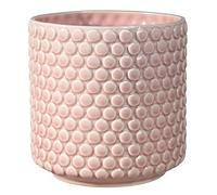 BLOOMINGVILLE Maceta Dot - Macetero Decorativo Redondo para Flores e Plantas para Interiores M (15,5 cm ø), Rosado, Cerámica