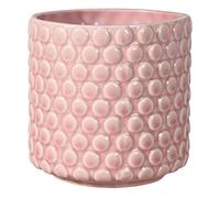 BLOOMINGVILLE Maceta Dot - Macetero Decorativo Redondo para Flores e Plantas para Interiores S (12,5 cm ø), Rosado, Cerámica