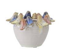 Bloomingville Maceta Eanna, Gris, gres; P12,5xAl8 cm
