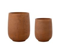 Bloomingville Maceta Mesola. 2 piezas Marrón