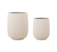 Bloomingville Maceta Selva. 2 piezas Blanco