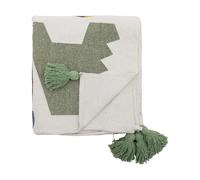 Bloomingville Manta de algodón Memmo 160x130 cm Natural