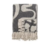 Bloomingville Manta de algodón Salobre 160x130 cm Negro