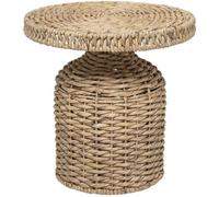 Bloomingville Mesa auxiliar de jacinto de agua beige