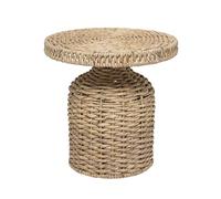 Bloomingville Mesa Auxiliar, Jacinto de Agua, Beige, D46xH46 cm