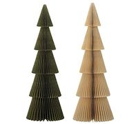 Bloomingville Milan - Árbol Decorativo (Papel, 11 x 30,5 cm), Color Verde