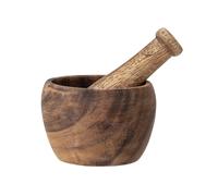 Bloomingville Mortero Con Mano Madera Condimentos Hierbas Recortadora Bol Cocina