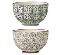 Bloomingville Nostalgic - Juego de 2 cuencos (cerámica, 6 cm, 2 unidades)