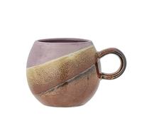 Bloomingville Paula - Taza de cerámica (275 ml, diámetro de 9 cm, altura de 8 cm), perfecta para tu disfrute diario de café o té, elegante taza de café para tu mesa de desayuno