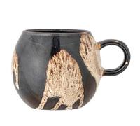 Bloomingville Paula - Taza de cerámica (275 ml, diámetro de 9 cm, altura de 8 cm), perfecta para tu disfrute diario de café o té, elegante taza de café para tu mesa de desayuno