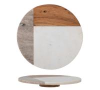 Bloomingville Placa Giratoria Olly Mármol Madera 30CM Bandeja De Pie Giratorio