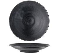 Bloomingville Plato de porcelana negra 16 cm