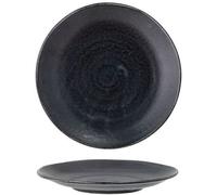 Bloomingville Plato de porcelana negra 24 cm