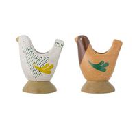 Bloomingville Portavelas REEM Gallina Set De 2 Portavelas De Cerámica