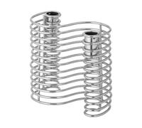 Bloomingville Portavelas Wavela 15.5x14.5 cm Plata