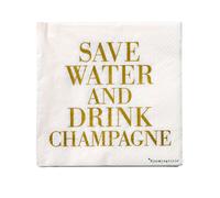 Bloomingville Servilletas Save Water. set de 20 33 x 33 cm