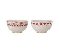 Bloomingville Set de 2 boles Jolly Red