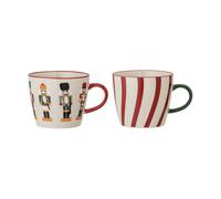 Bloomingville Set de 2 tazas Jolly Multicolor. 30 cl