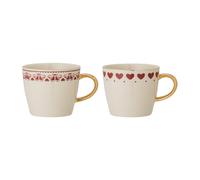Bloomingville Set de 2 tazas Jolly Red