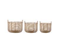 Bloomingville Set de 3 cestas Mekkel Natural