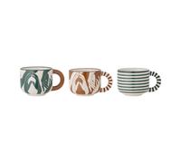 Bloomingville Set de 3 tazas Carim 6.5 cm multi