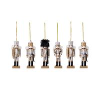 Bloomingville Set de 6 colgantes navideños Bloomingville Gold