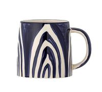 Bloomingville SHAMA - Taza de cerámica (500 ml), color azul