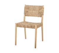Bloomingville Silla Saran con respaldo y asiento tejidos Natural