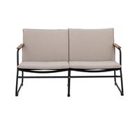 Bloomingville Sofá Hampton 127x71x76 cm negro-beige