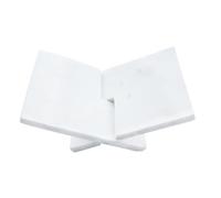 Bloomingville Soporte decorativo de mármol para libros, color blanco