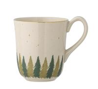 Bloomingville Spruce - Taza (cerámica, 9 x 10 cm, 350 ml), color natural