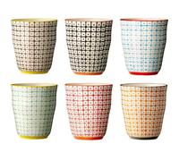 Bloomingville Taza Carla 6 Colores Surtido 6er Set Taza de Café Cerámica