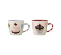 Bloomingville Taza Darby 20 cl. 2 piezas Rojo