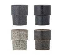 Bloomingville Taza Ewan. pack de 4 Marrón