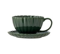 Bloomingville Taza Latina 22 cl con plato Green
