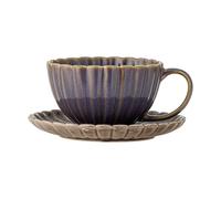 Bloomingville Taza Latina 22 cl con plato Purple