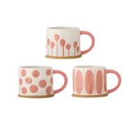 Bloomingville Taza Linora 45 cl. pack de 3 Rosa