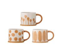 Bloomingville Tazas Linora 45 cl. 3-pack Blanco-marrón